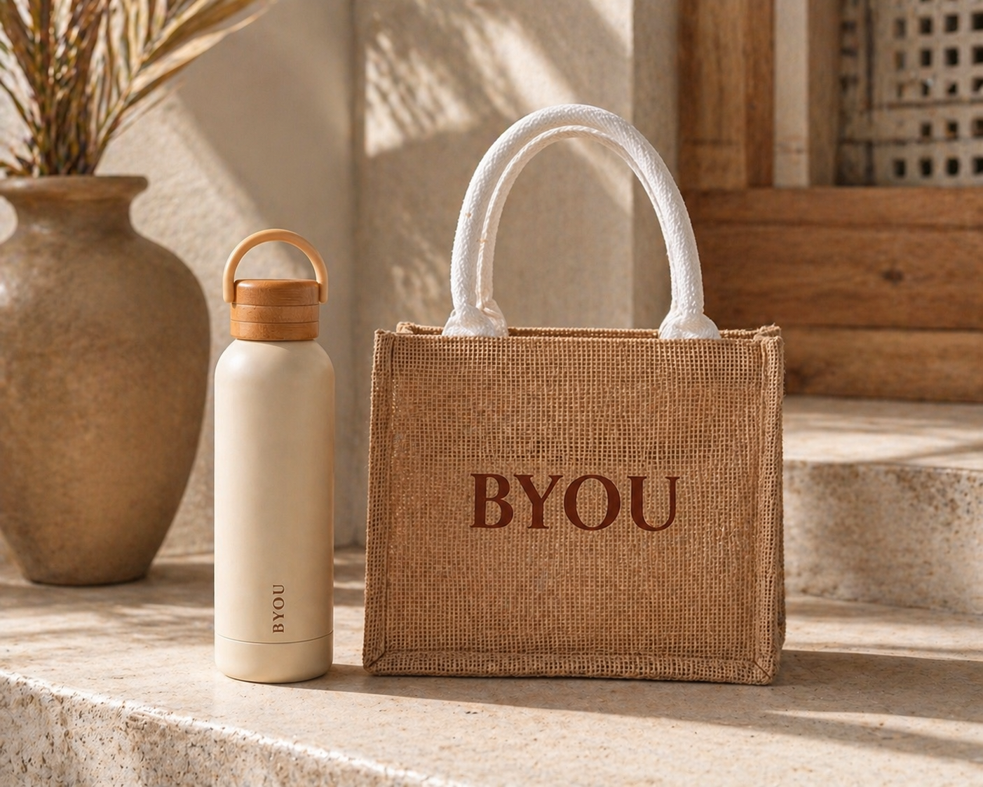 BYOU Tote + Bottle Set